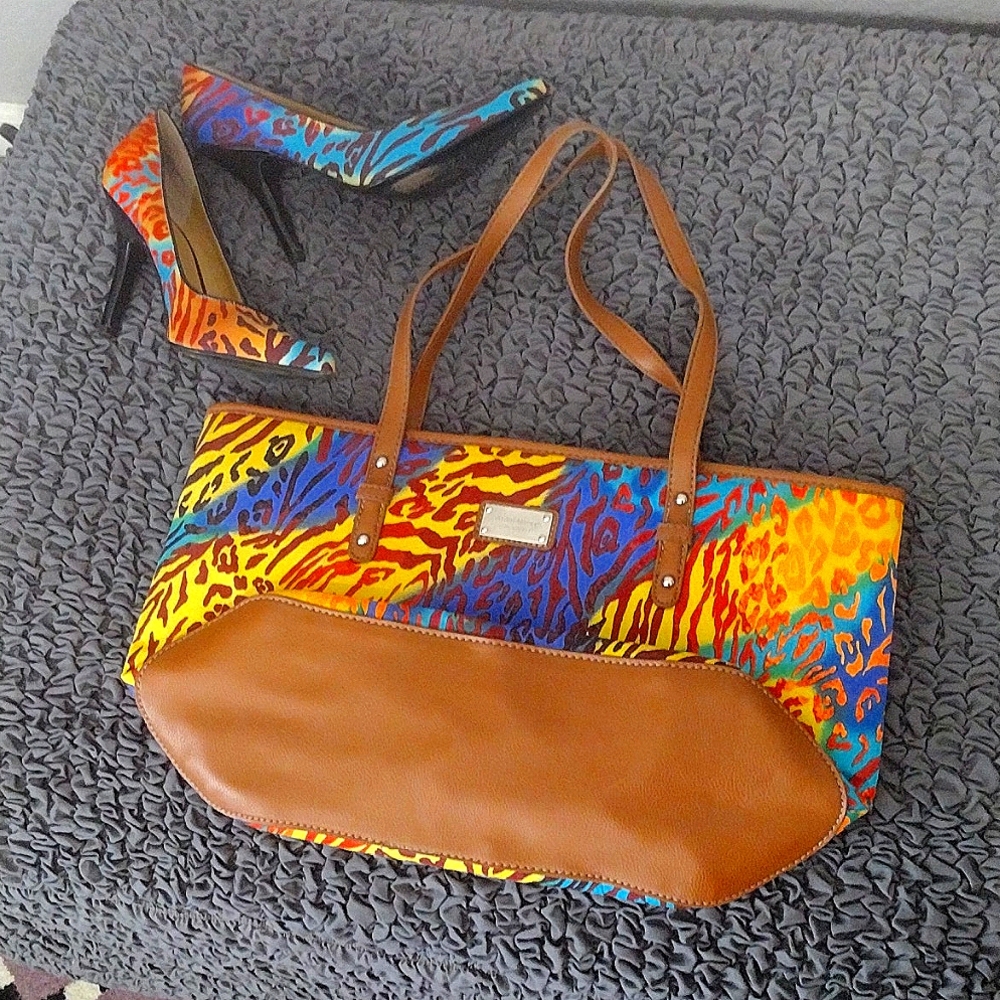 Set of Nine West Bag and Matching Heels